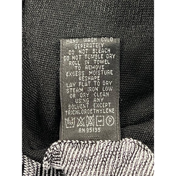 Lafayette 148 New York Floral Pattern Draped Open Front Cardigan Jacket Gray & B - Picture 9 of 9